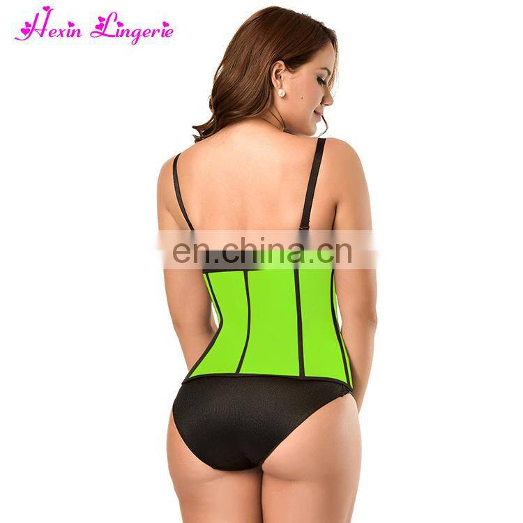 Women Body Slim Shaper Custom Sports Training Trimmer Private Label Waist Trainer With Steel Boned