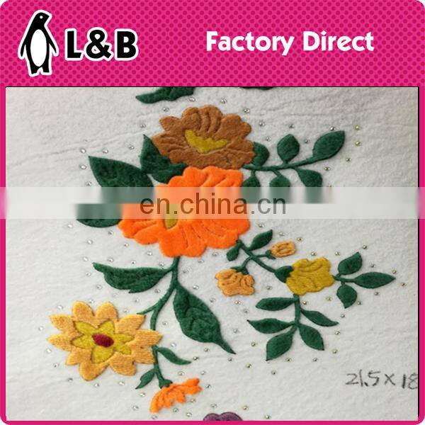 High quality wholesale new design decoration patch hot fix flower motif