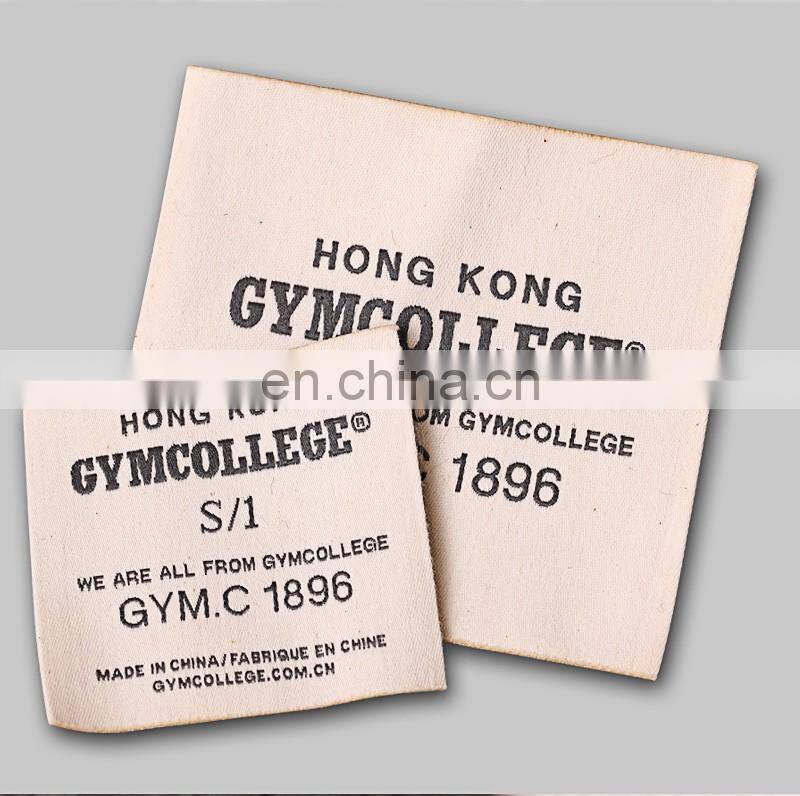 custom private brand name logo woven label tag and printed paper hang label tag for clothing