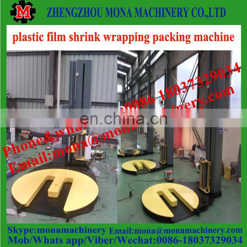 Multipurpose plastic pallet strap shrink wrapping machine