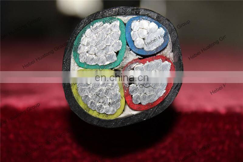 4x50mm2 aluminum conductor low voltage PVC insulated steel tape armored power cable