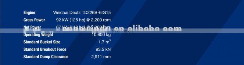 Liugong Wheel Loader 3 Ton CLG835(Weichai Engine) with ce for sale