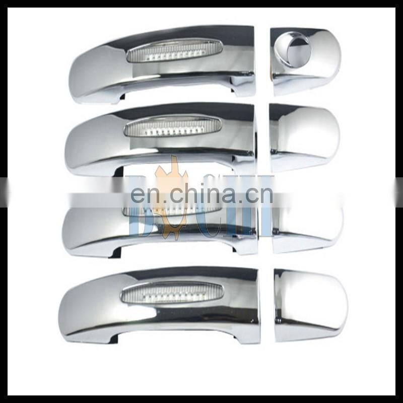 For safety LED light car door handle