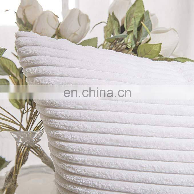 Corduroy velvet throw pillow covers Square cushions for home decor