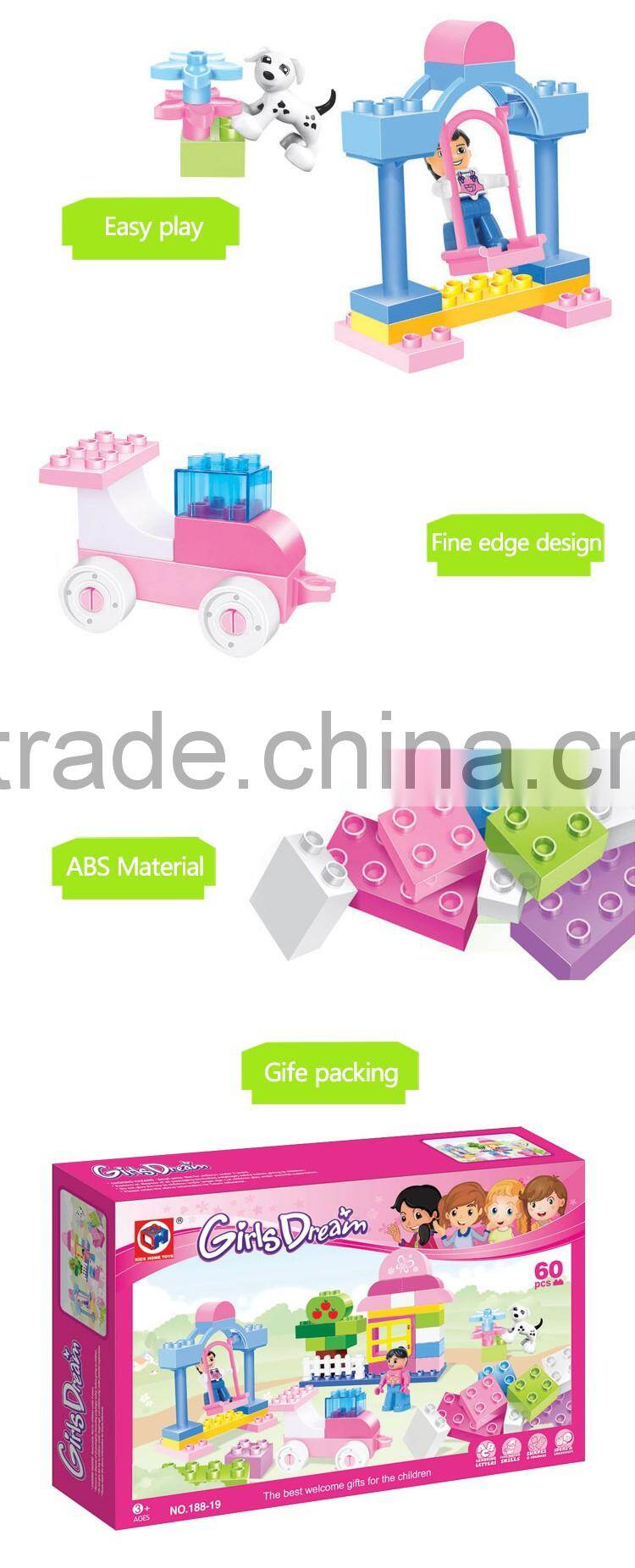 2016 new design plastic building blocks toys for kids