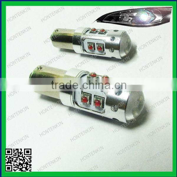 Car Auto 50W High Power LED Lights Bulb Amber BAY9S 50W