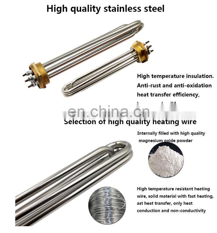 DN40/50 hex thread heating tube 2 inch solar refrigerator electric heating tube