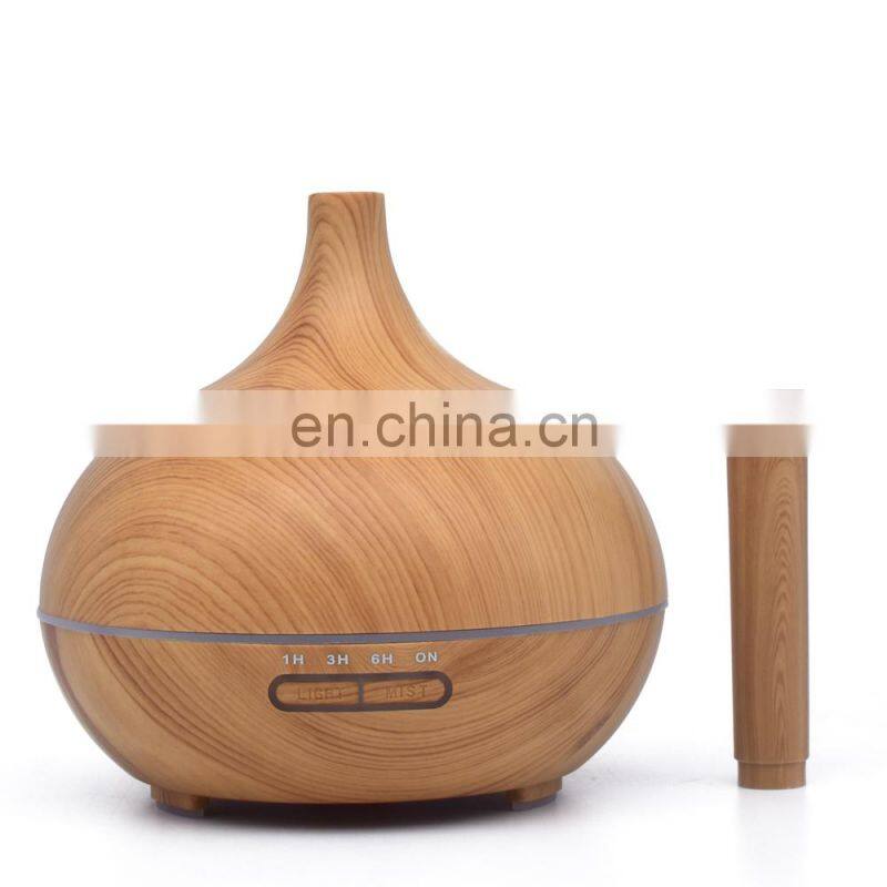 Hot Selling Ultrasonic Aroma Diffuser Wood Grain Essential Oil Diffuser For Office