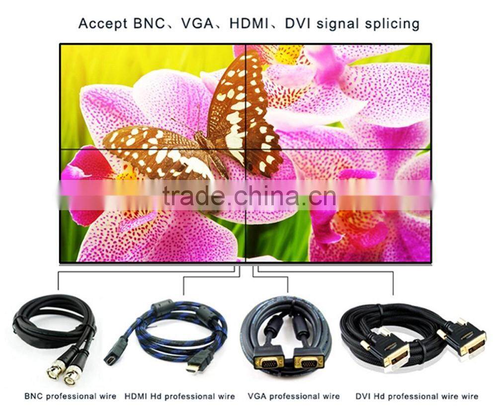 55 inch lcd video wall with ultra narrow bezel 5.3mm brightness 700nits