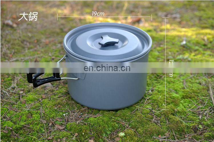 Outdoor Cookware Set combination of 4-5 people camping picnic set 5-7