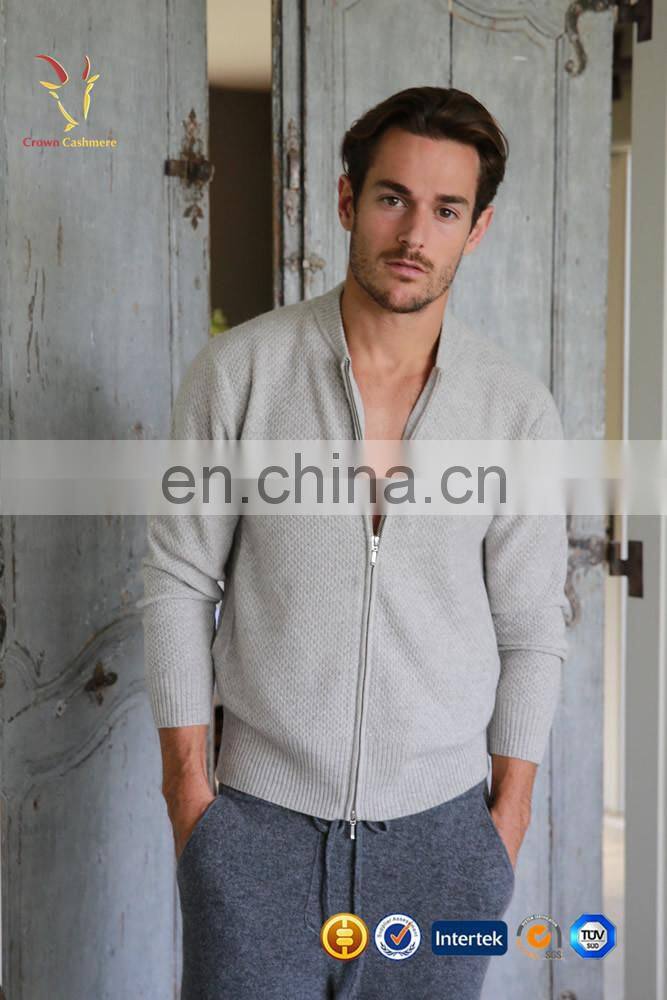 Classic Style Mens Cardigan Sweater with Zipper