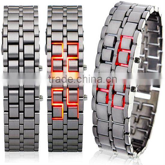 2013 new product hot iron samurai led watch for Gifts