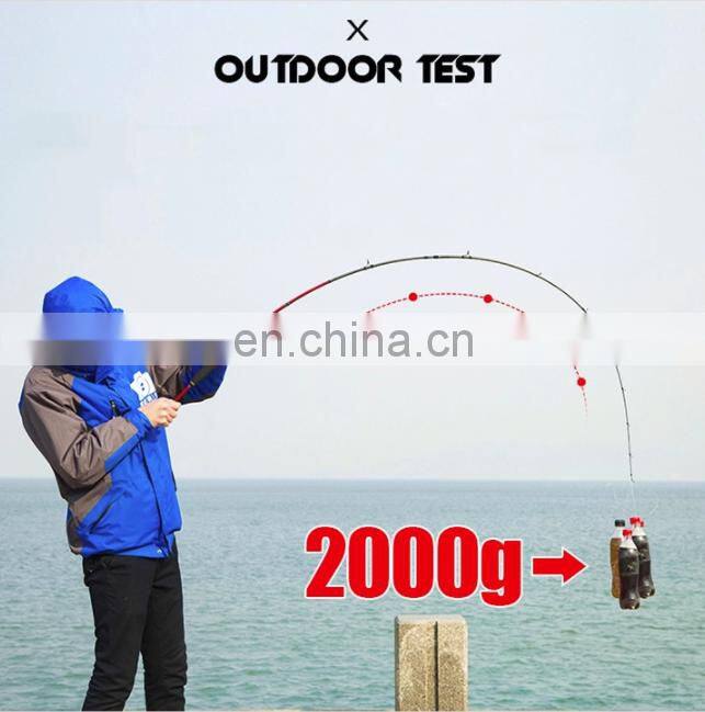high quality 2 section GW travel carbon fiber fishing tackle lure rod long casting rod