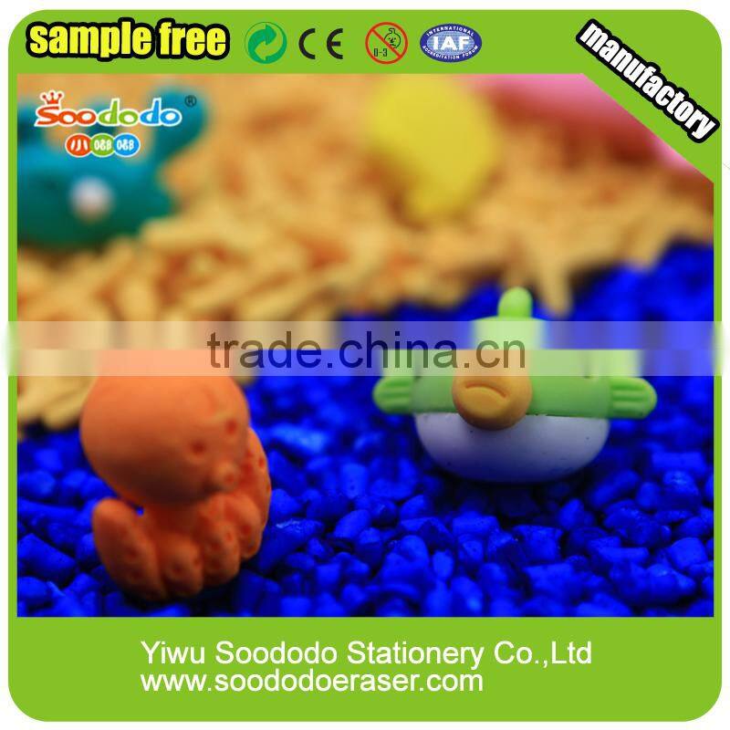 3D monster ET Space Man Erasers