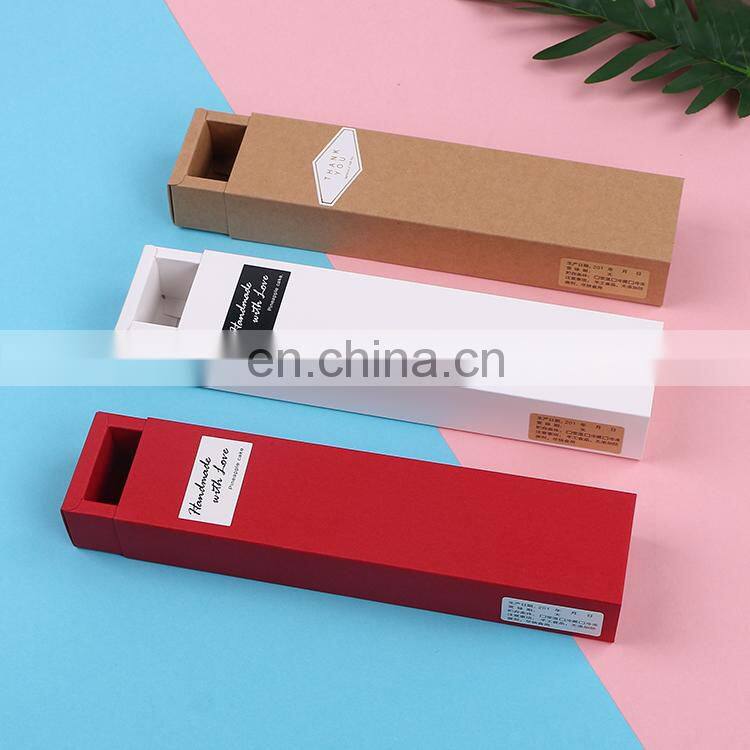 Drawer Kraft Paper Cookie Box Macaron Dessert Packaging Candy Snacks Eco-friendly Packing Boxes for Cake