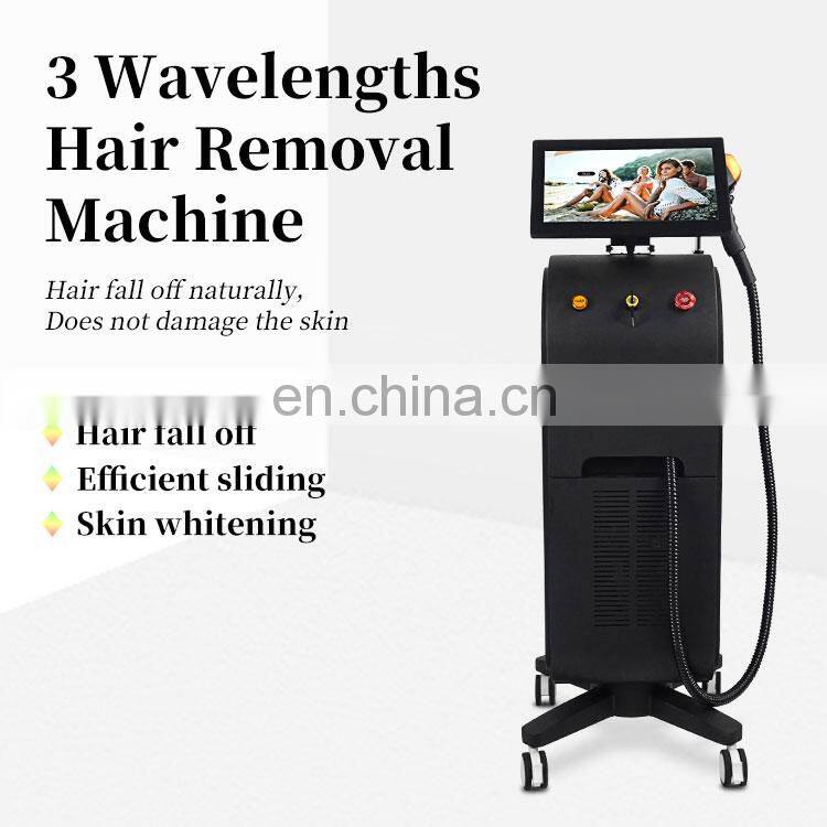 808 Diode Laser Hair Removal Device A-lma 755 808 1064 Mixed 3 wavelengths Suitable for all skin tones OEM/ODM