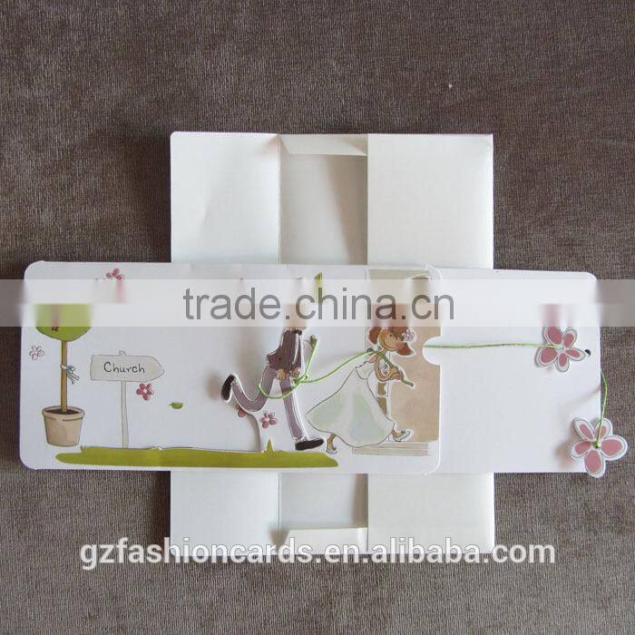 New Products Boy and Girl Romatic Creative Wedding Dress Card