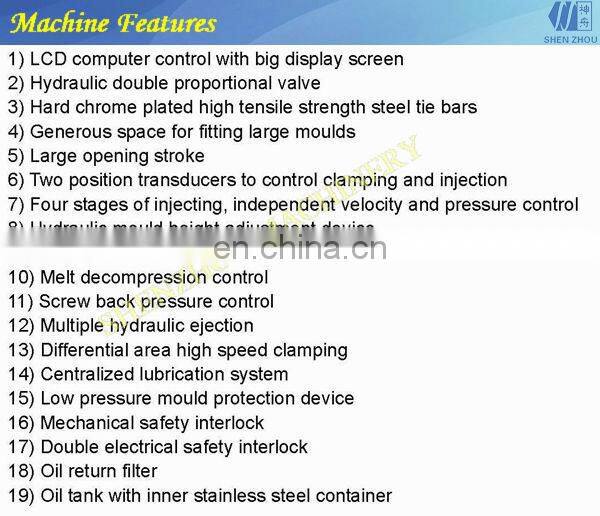 Chinese Supplier  plastic injection molding machine price