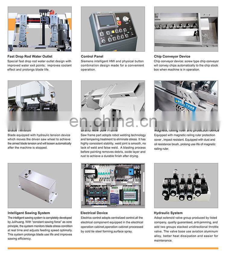 T&L Brand 330mm Hydraulic B-33 CNC Metal band saw machine price