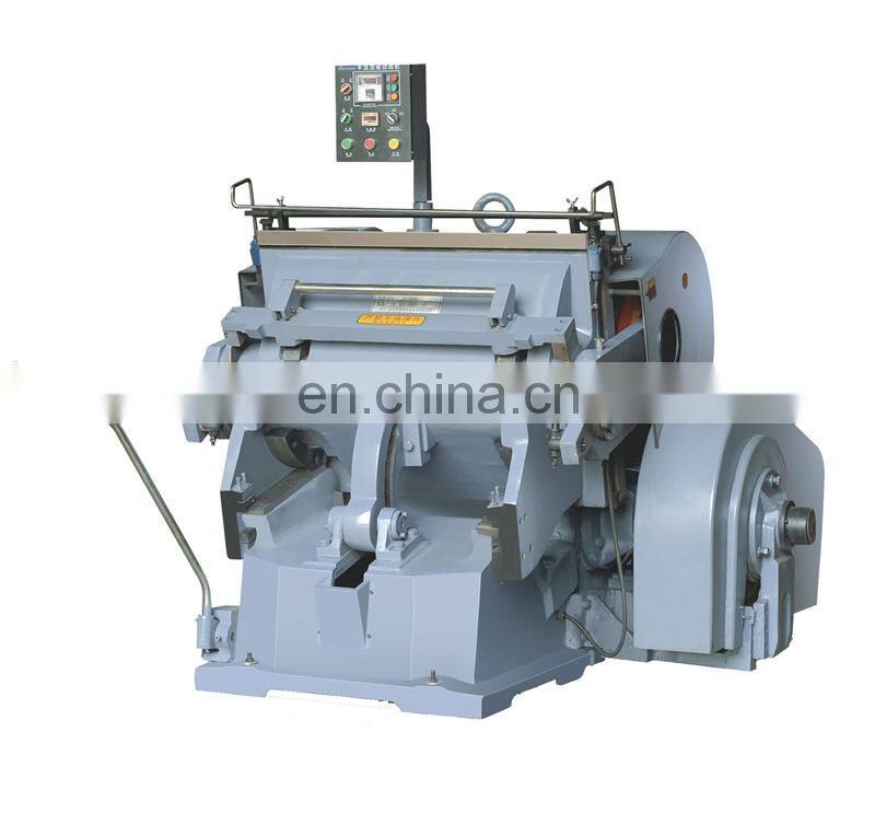 ML750 Manual Fed Carton Flatbed Die Cutting and Creasing Machine, corrugated cardboard Paper platen punching press