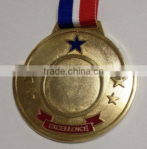 Metal medal/gold plating blank medal/the pin glory