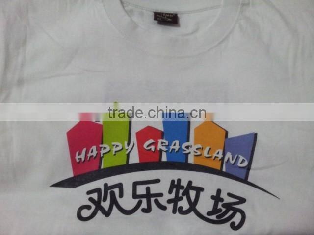 Wholesale cheap custom printing logo promotional t-shirt, stock T-shirt