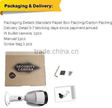 Low Cost 100% Metal IP66 Bullet CCTV AHD Camera 720P COMS 2MP Camera AHD Bullet Waterproof Night Vision 3.6mm fixed lens