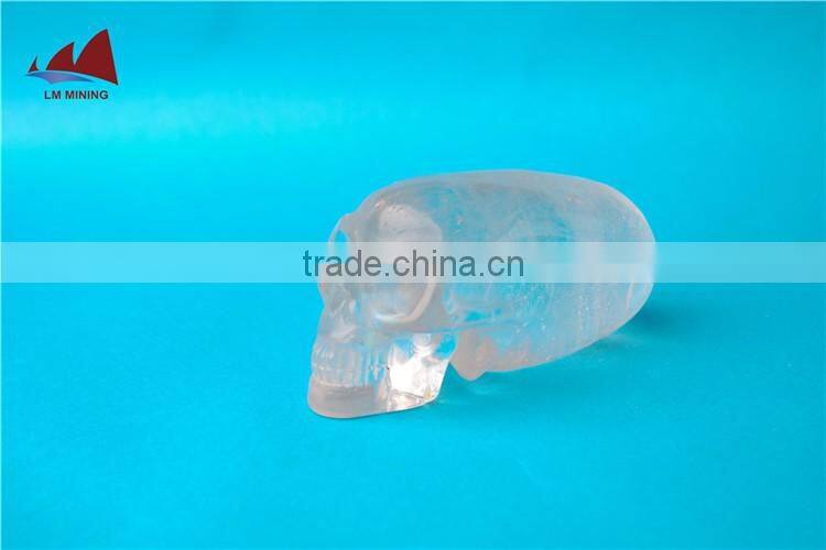 Interesting Natural Quartz Crystal Skull for Decoration