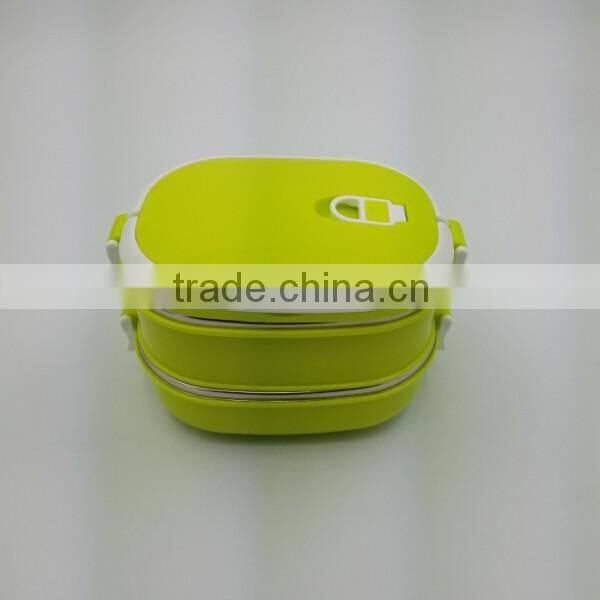 Lunch box with short lock, kids stainless steel food box, thermos portable lunch box