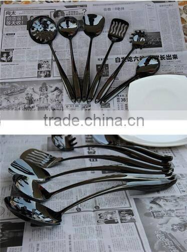 6 piece new colling tool black utensil set