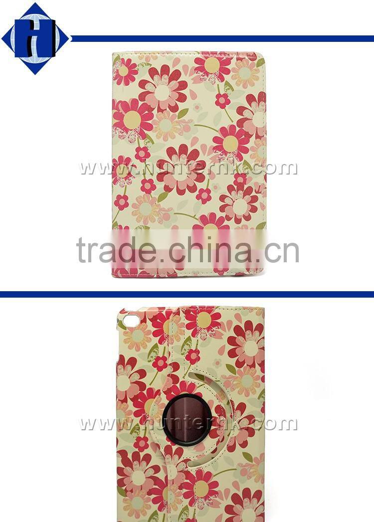 Customized Printed Flower Tablet Case For iPad Mini 4