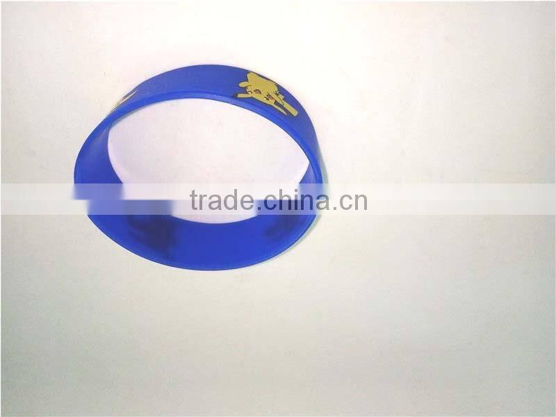 Brand New Blue Waterproof Wirstband Cartoon Silicone Bracelet Circle