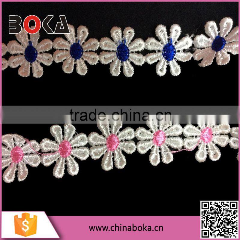 Fashion Embroidery Flower Pattern Lace Factory Direct Sales Trimming lace