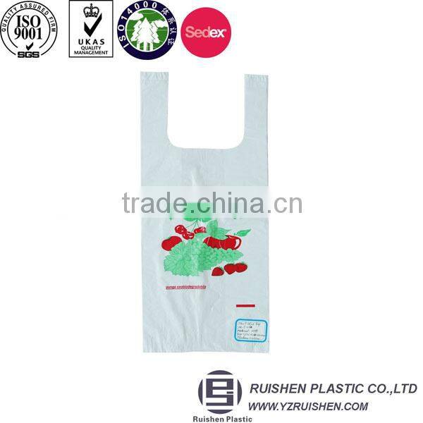 Colorful HDPE T-shirt Packing Bag Customized Size