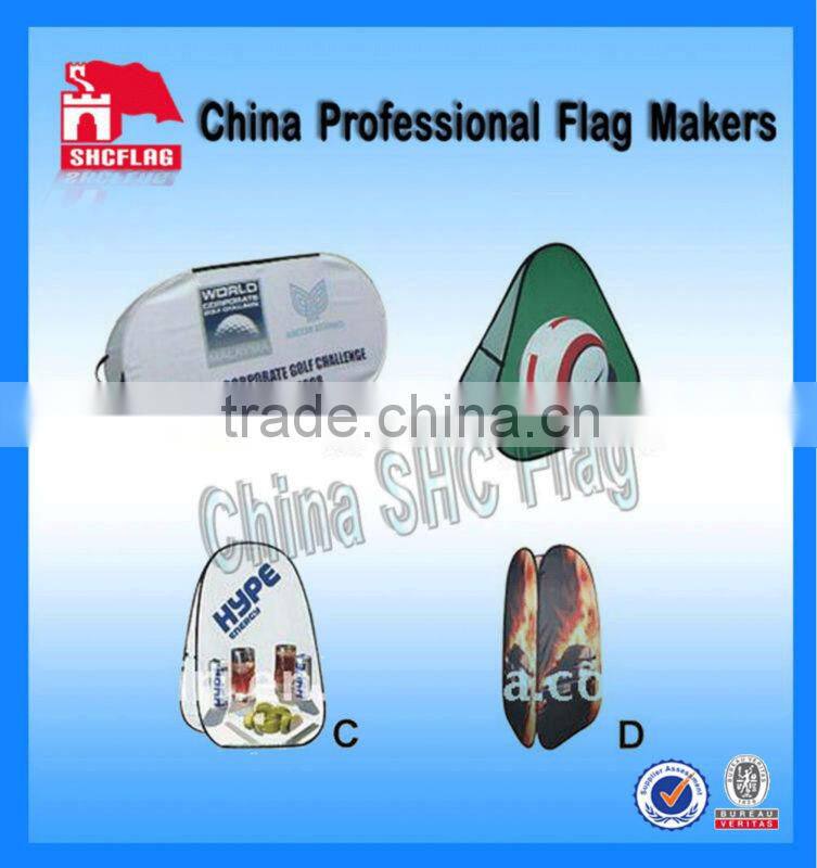 Outdoor advertising curved pop up banner pop up display banner