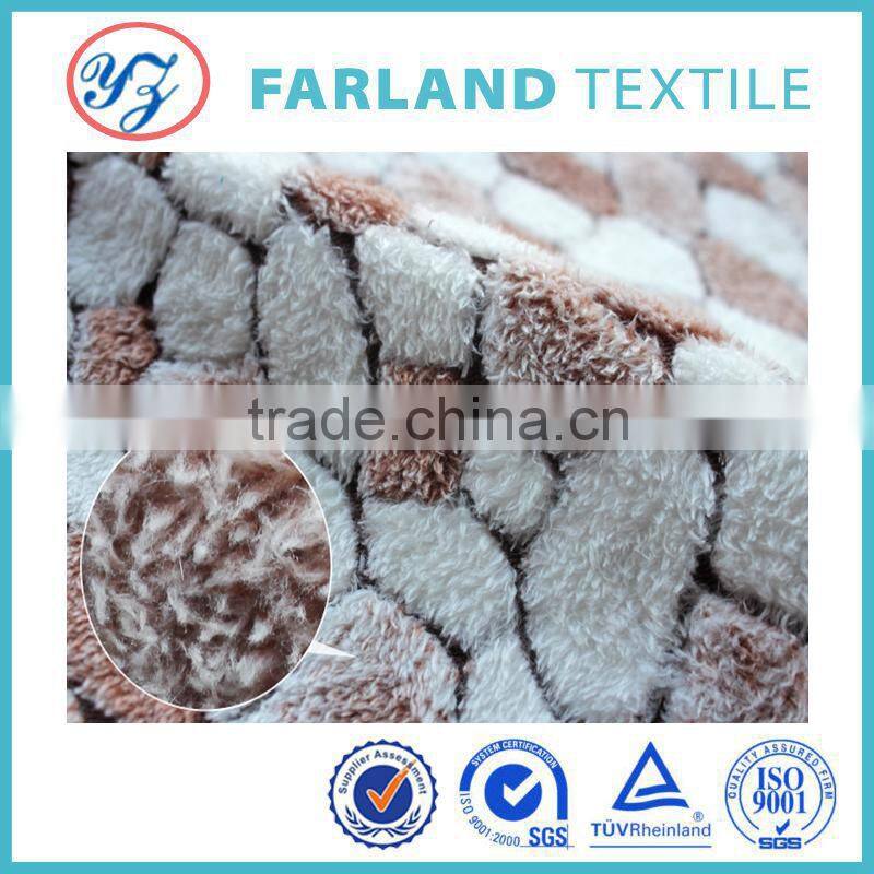 knitted fabric microfiber coral fleece for blankets
