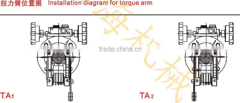 variable speed reducer UD combined worm gearbox with electric motor