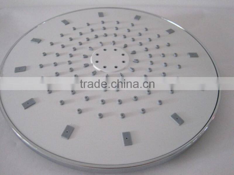 Luxury chromed ABS round overhead head shower