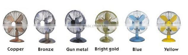 CE GS Certificate high quality 12" inch 3 speed metal desk fan