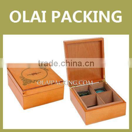 Unpainted Tea Gift Box,Wooden Tea Bag Case,Personalized Tea Bag Box
