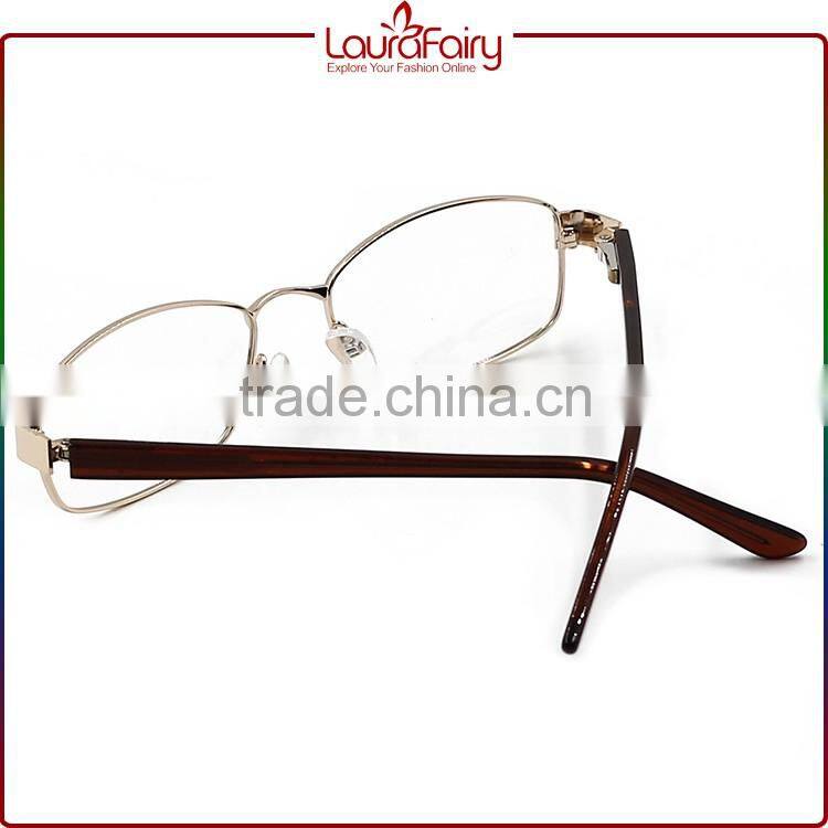 Laura Fairy 1PCS Retail Trendy New Metal Frame Acetate Temple Men Optical Frame