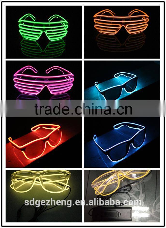 Wholesale el wire earphones with mic flowing light led running light headphones for smartphones in United Kingdom Poland China