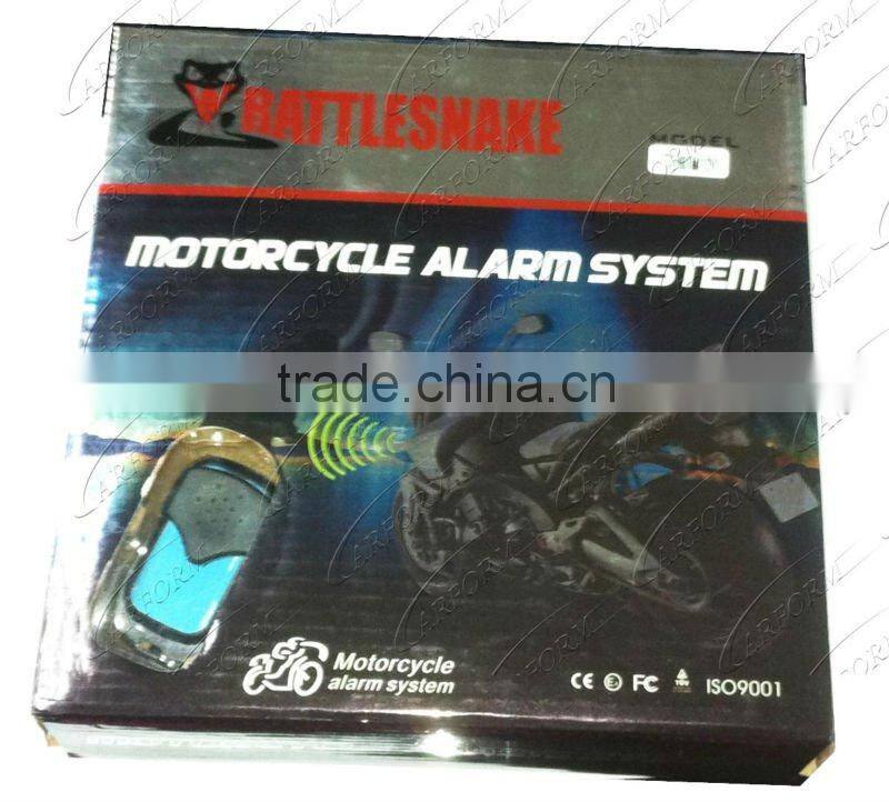 Auto parts 12V 801M motorcycle alarm system with remote engine start