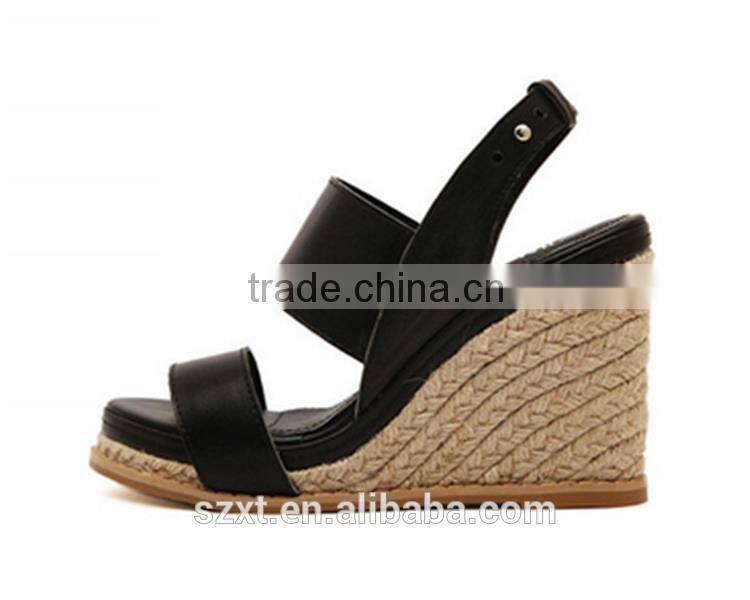 wholesale china women shoes high heels sexy New design women wedge sandals 