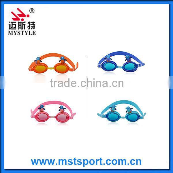 2016 fashion new cute fish cartoon kids goggles manufacturer in China