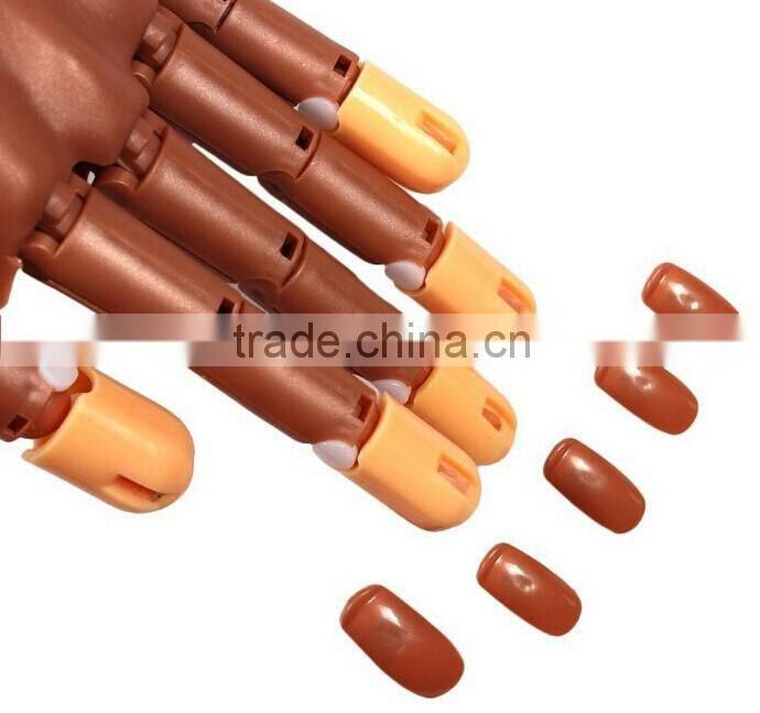 100 tips Professional Nail Trainer Tool Super Flexible Fingers Personal & Salon Adjustable Practice Hand Training Practice Tips