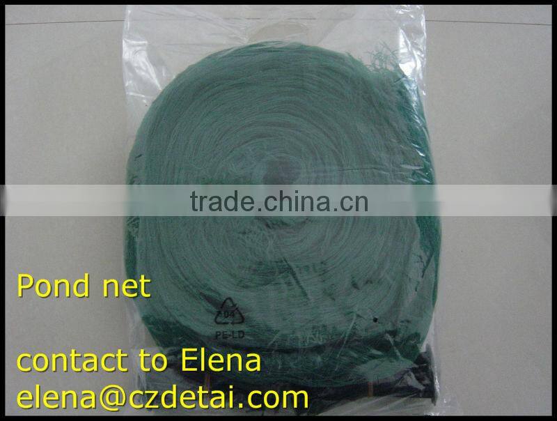 plastic hdpe green pond cover net