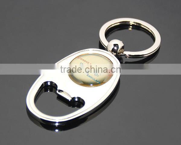 South Africa Public Interests Souvenir Round Print Ambulance Hospital Contact Metal Ellipse Alloy Keychain Bottle Opener Custom