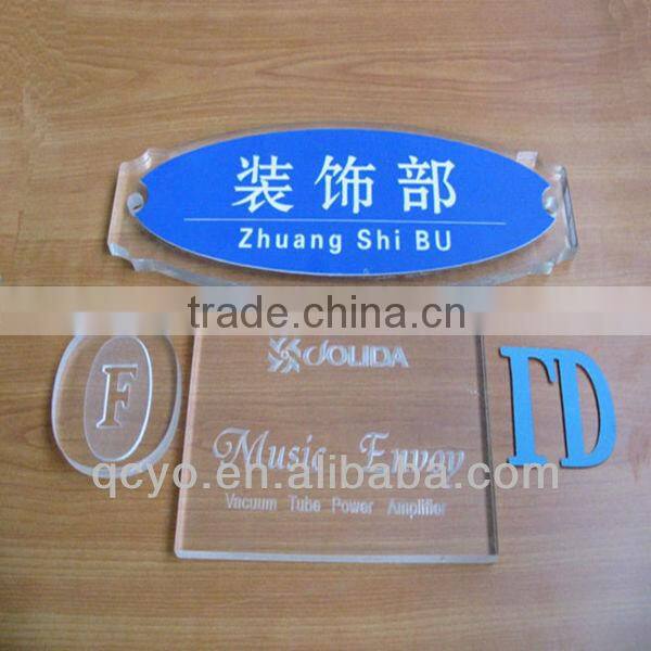 2014Shenzhen customize manufacture acrylic curved sign holder