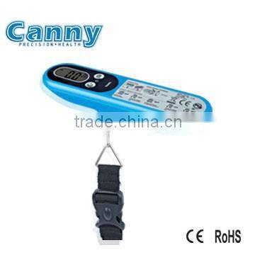 Portable Luggage Scale, Digital Travel luggage Scale 50kg Capacity 100g graduation High Accuracy Unique LED flashlight alarm